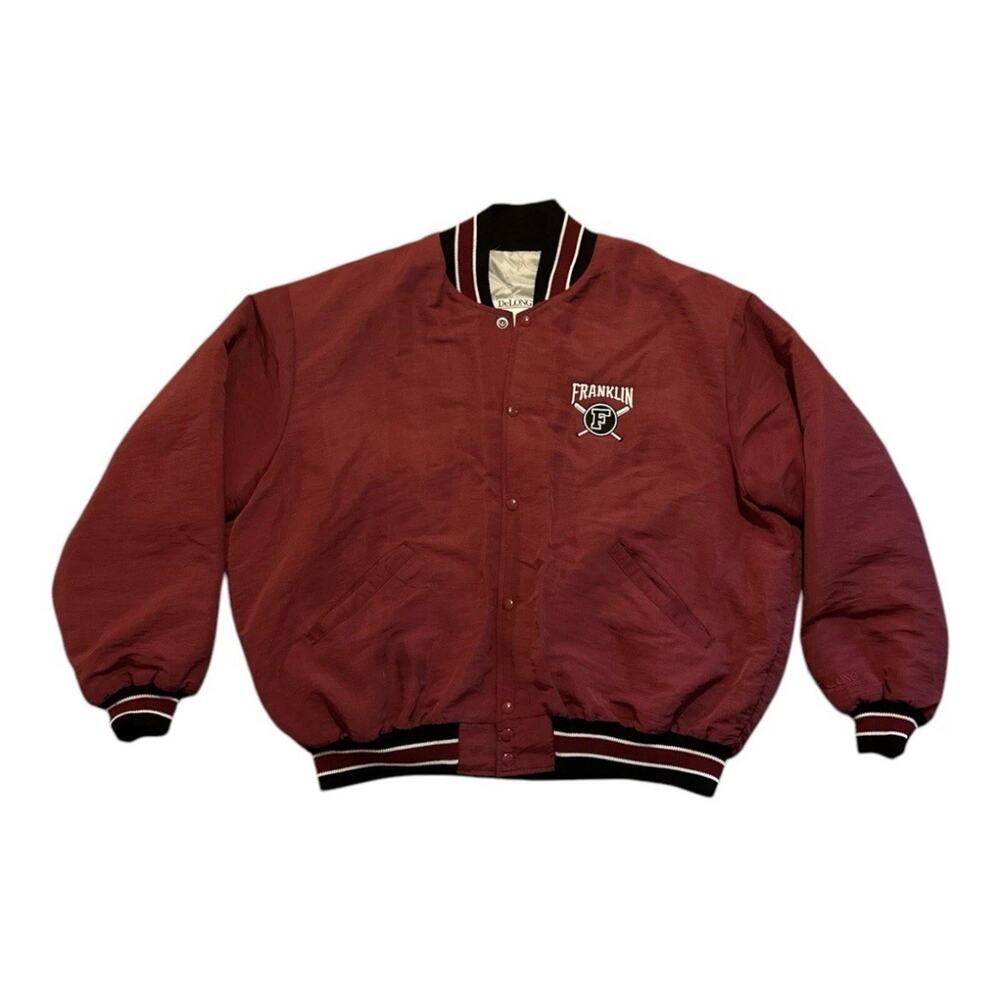 Vintage Franklin Bomber College Sports Y2K 80s 90s 2XL